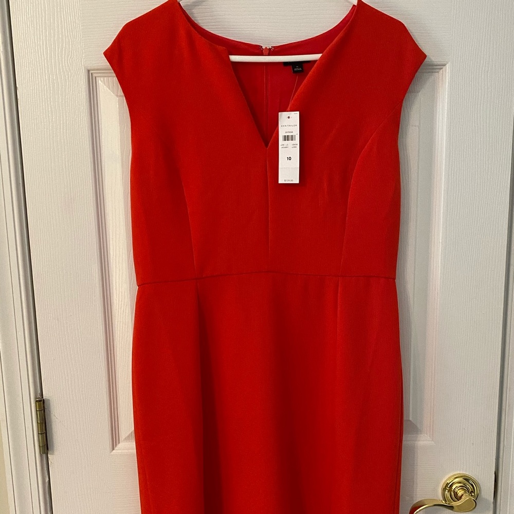 Ann Taylor red dress